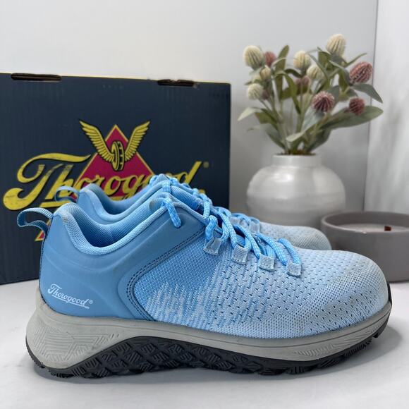 Thorogood AST Low Lace Up Safety Shoes Light Blue 509-9101 Women's 8.5 M - Picture 3 of 11
